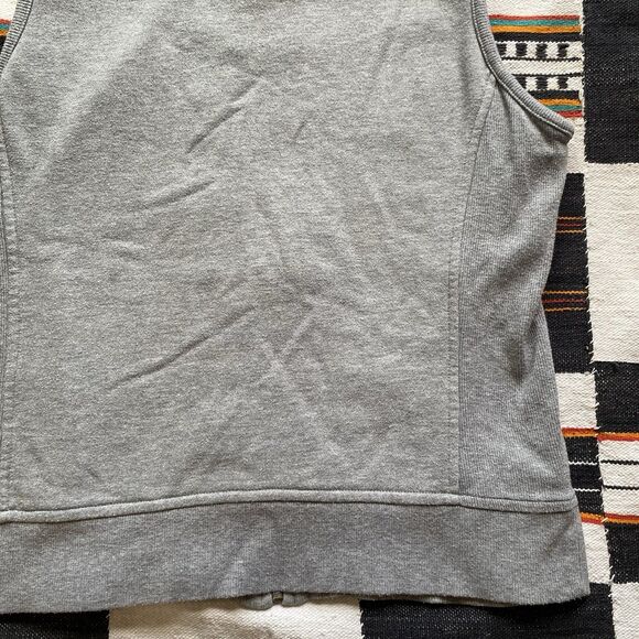 L.L. Bean 90’s Gray Sweater Vest. Zip Up. Pockets Inside/out. Size Small. Cotton - Picture 15 of 16